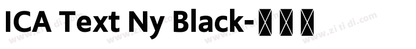 ICA Text Ny Black字体转换